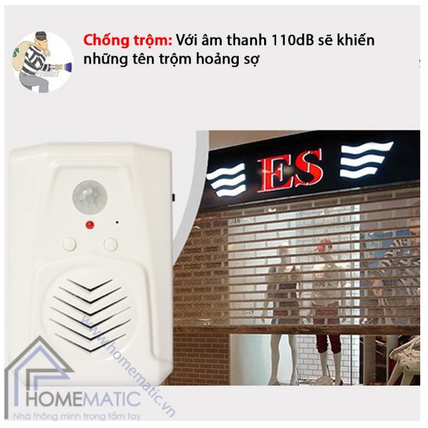 CHUÔNG BÁO KHÁCH PHÁT NHẠC HỖ TRỢ TIẾNG VIỆT MSPIR01
