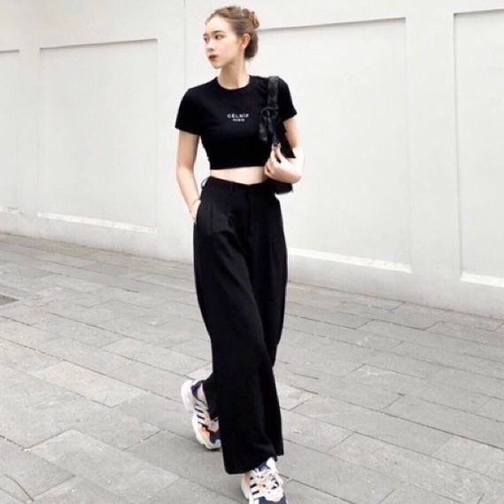 Quần đũi Nhật, ống rộng, dài,Lỡ - Quần culottes đũi ống rộng