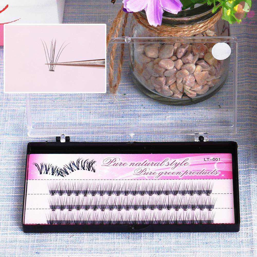 (Hàng Mới Về) Set 60 Cụm Lông Mi Giả Nối Dài Trang Điểm Tự Nhiên | BigBuy360 - bigbuy360.vn