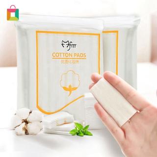 [Hàng mới về] Set 222 Miếng Bông Tẩy Trang Hai Mặt Hình Chữ Nhật Màu Trắng Thoải Mái