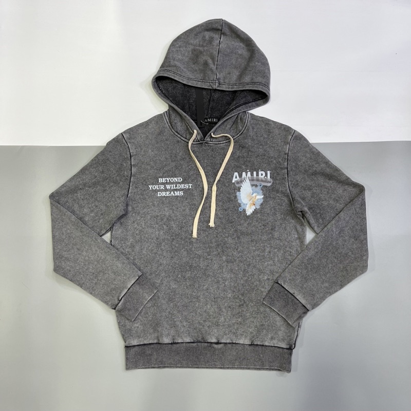 Áo nỉ nam Amiri loang bò hình in 3D cực chất 2340, áo hoodie Amiri có mũ bo gấu siêu đẹp