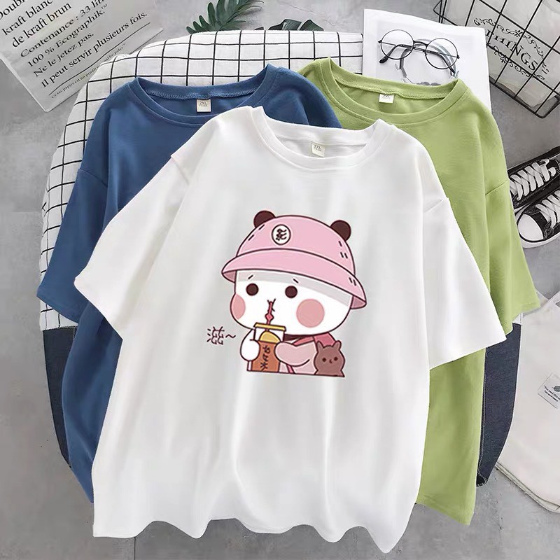 Áo thun tay lỡ form rộng unisex oversize, áo phông nam nữ đẹp ulzzang GẤU TRÚC ANHStore A03