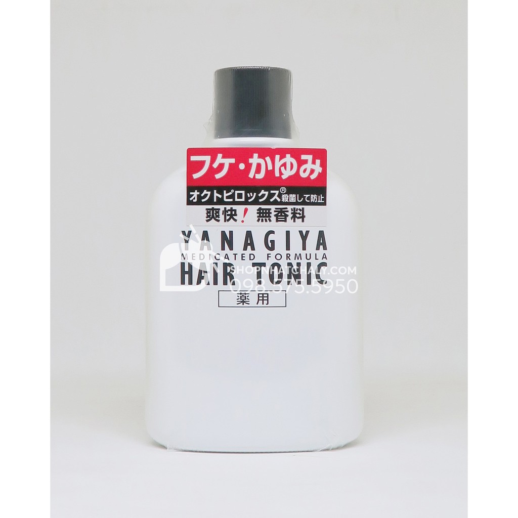 Tinh chất dưỡng da đầu Yanagiya Hair Tonic Nhật, giảm gàu giảm nấm ngứa