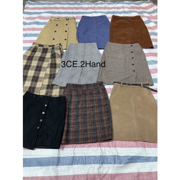 Chân Váy dạ-kẻ