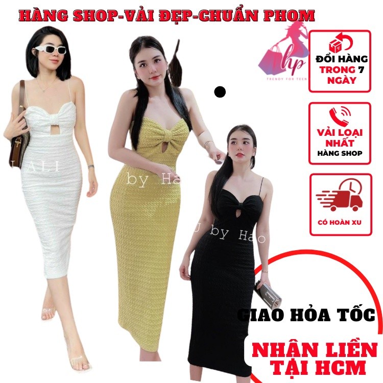 Váy đầm cúp ngực maxi dáng dài nữ 2 dây bín có mút ôm body chất xốp mềm màu đen dự tiệc sang chảnh thời trang moi VD213