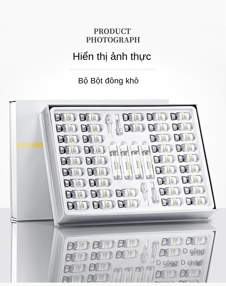 [Hàng mới về] Bộ bột Oligopeptide đông khô dưỡng ẩm và giảm nếp nhăn/ Bộ bột se khít lỗ chân lông từ nhau thai cừu