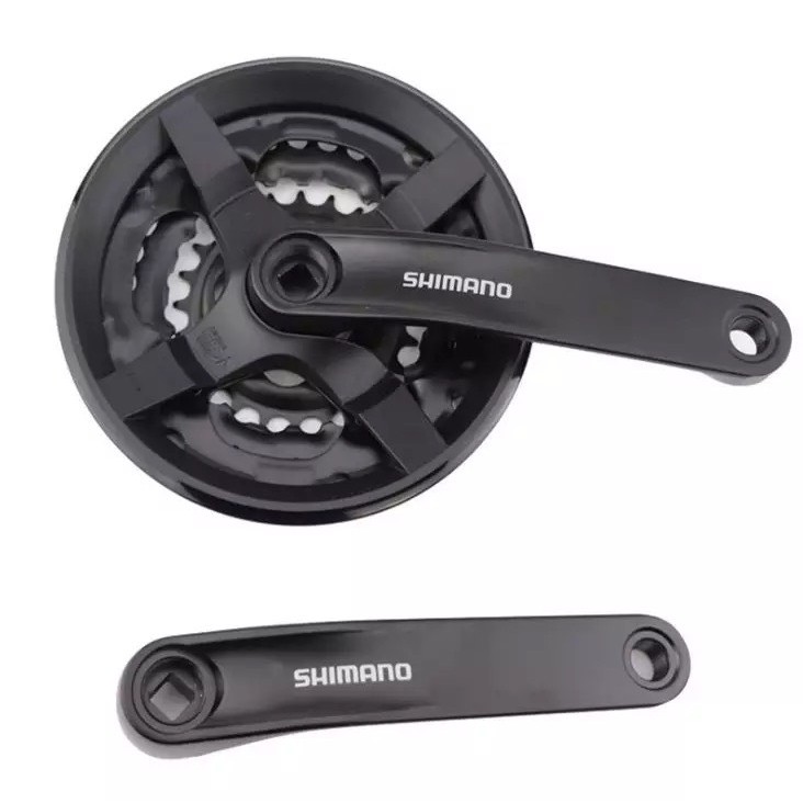 ( Chính hãng ) Đùi đĩa 3 tầng nhôm xe đạp thể thao Shimano TY 301 cho xe 6/7/8 tầng lip