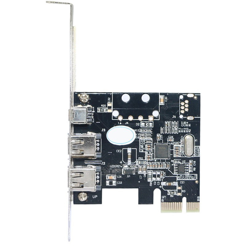 PCI-E 1X To 1394 Card 3 Port DV HD Video Capture Card Pcie To 1394A 6Pin 4Pin Port Adapter Card for Desktop PC Hot-Swap.