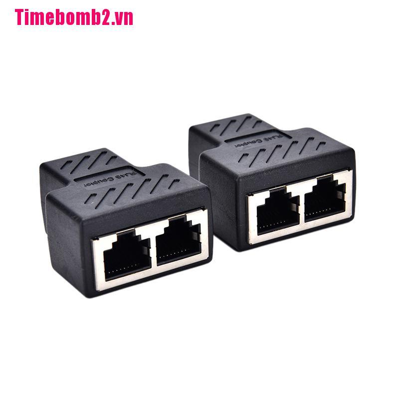 Đầu Nối Chia Mạng LAN RJ45 Từ 1 Sang 2