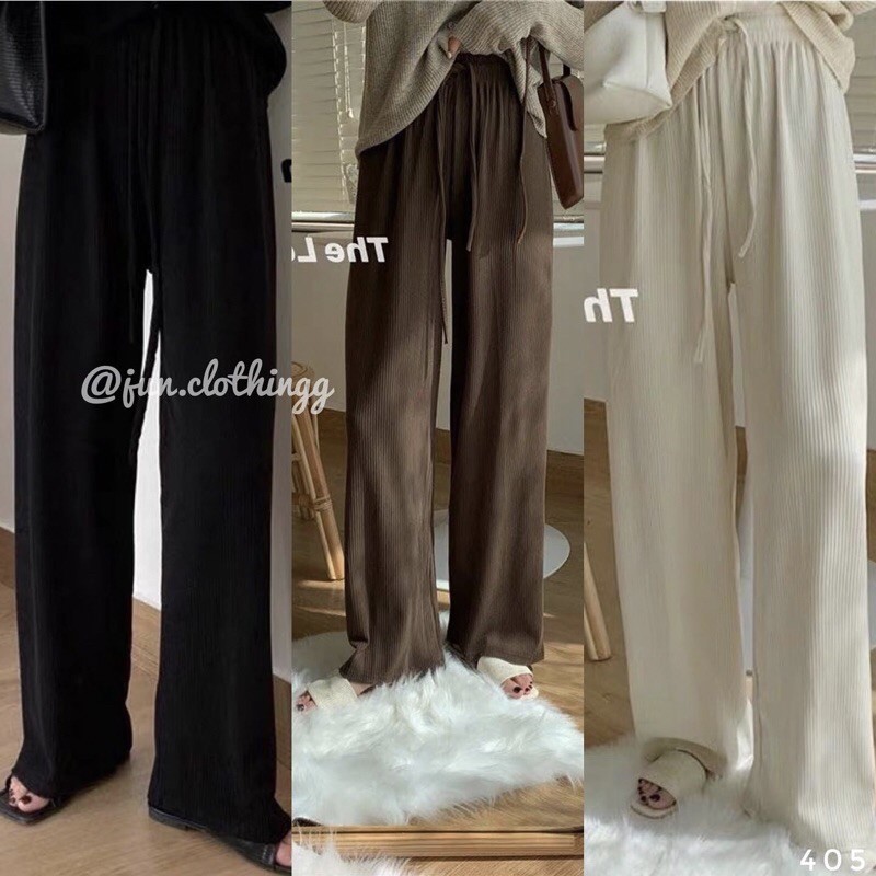 Quần culotte gân tăm 405