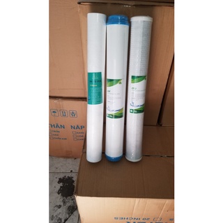 Combo 2 lõi lọc CTO 20" (Lõi than nén, lõi số 3 của máy lọc nước)