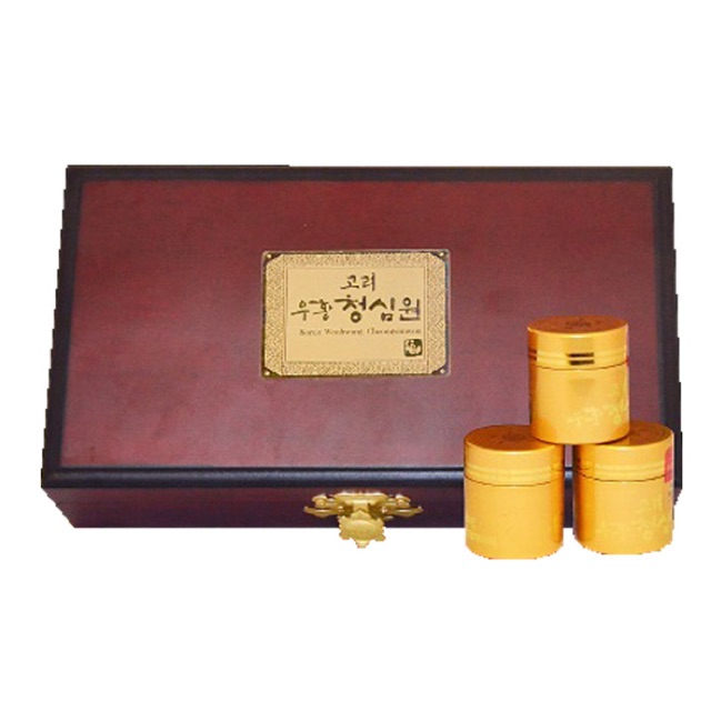 Ngưu hoàng thanh tâm Bio Hàn Quốc (Hộp gỗ 10 viên)