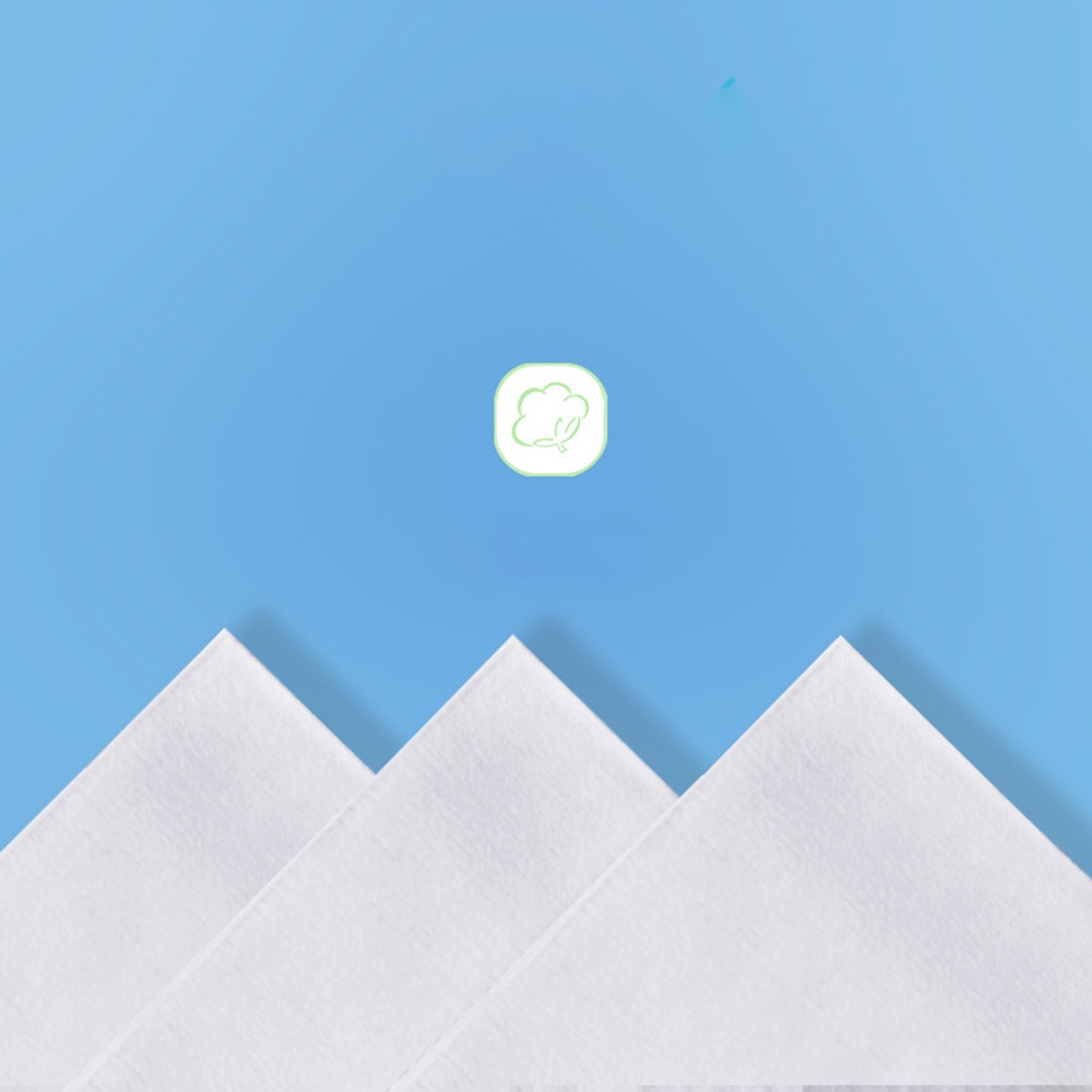 Túi 50 Khăn Cotton Mềm Dày Và Lớn Dùng Một Lần