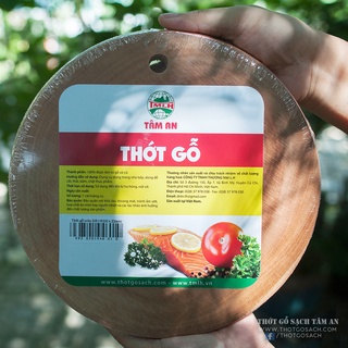 Thớt gỗ thương hiệu tâm an d21, gỗ xà cừ nguyên khối