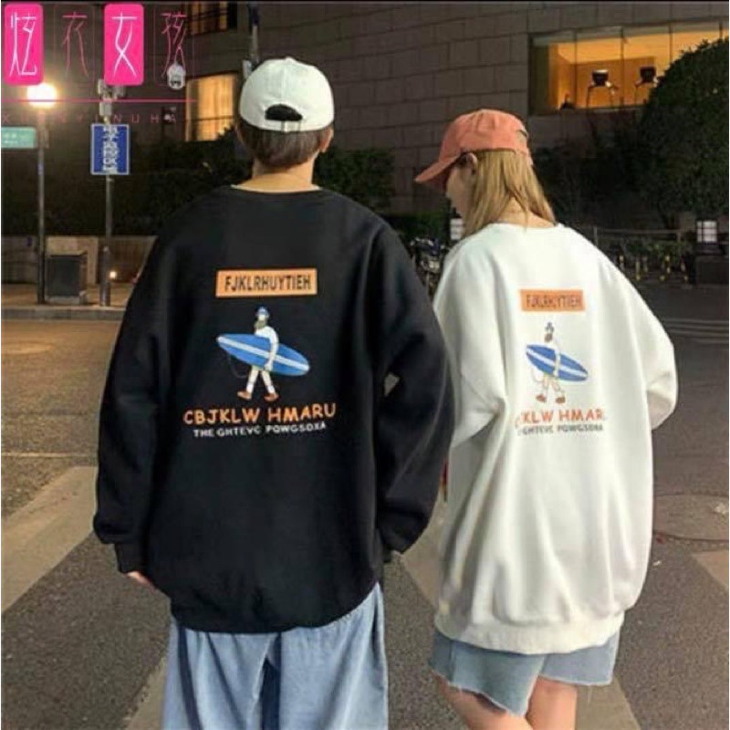 Áo Sweater lướt ván (chất nỉ lót bông, vải mịn siêu xinh ) [Video thật 100% CHILIF 🖤 freeship ) | BigBuy360 - bigbuy360.vn