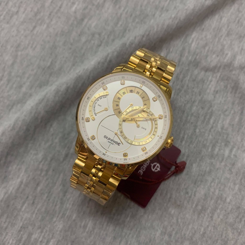 Đồng hồ Sunrise Nam chính hãng Nhật Bản M1146SA.G.V - kính saphire chống trầy - bảo