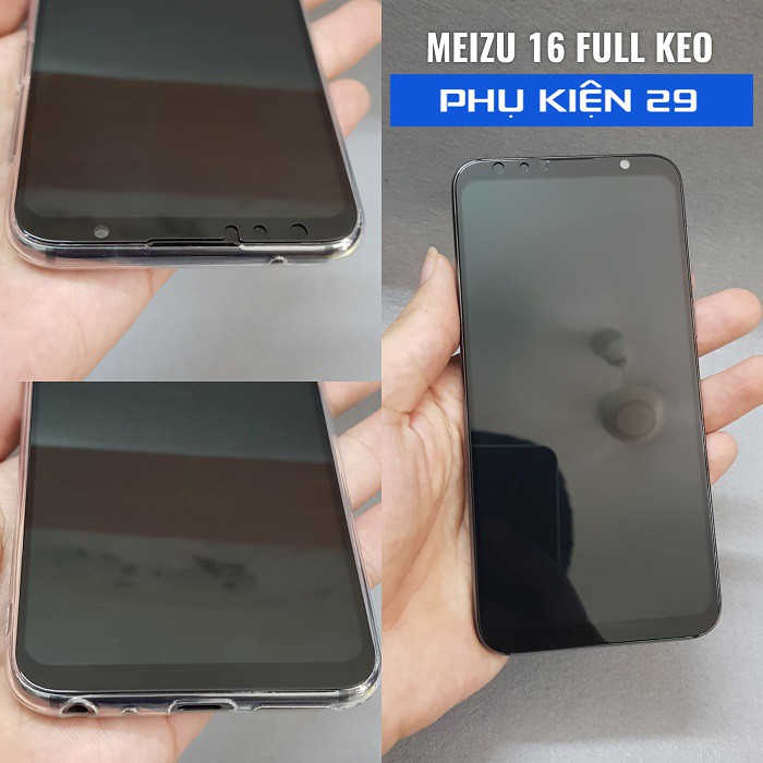 [Meizu 16] Kính cường lực FULL màn FULL keo Glass Pro+ 9H