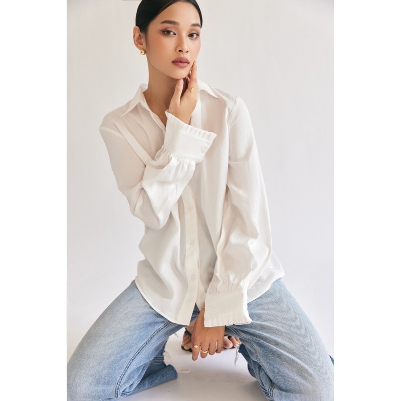 Áo sơ mi tay xếp li - DENNIS