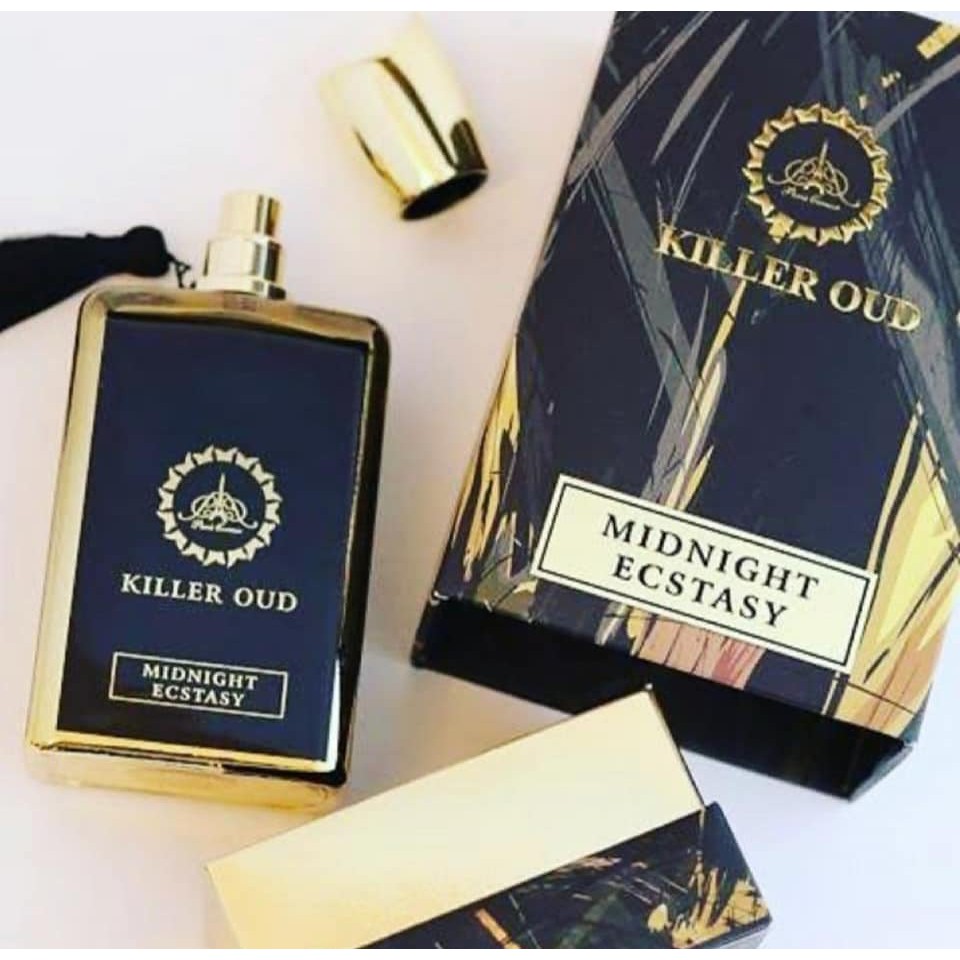 Nước hoa nội địa cao cấp Dubai Killer Oud Midnight Ecstasy (đen) Nam tính, mạnh mẽ 100ml