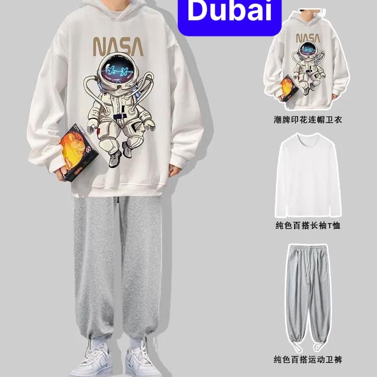 ÁO KHOÁC HOODIE NAM NỮ UNISEX CHẤT NỈ IN HÌNH NASA SIÊU SÀNH ĐIỆU VIP - DUBAI FASHION
