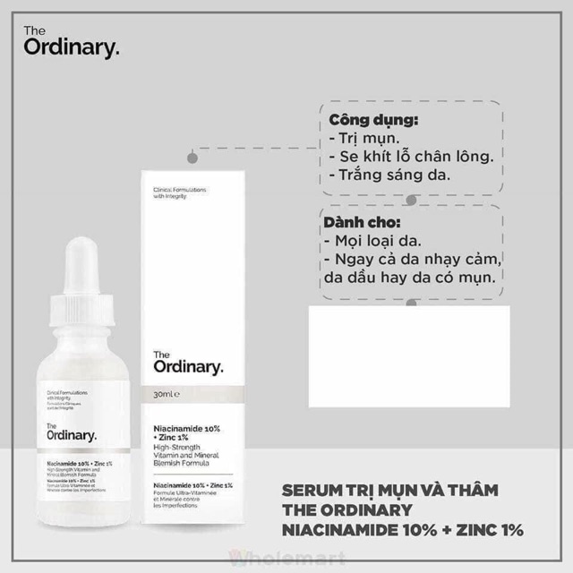 (Auth- có bill) SERUM THE ODINARY- NIACINAMIDE 10%+ZINC 1% | BigBuy360 - bigbuy360.vn