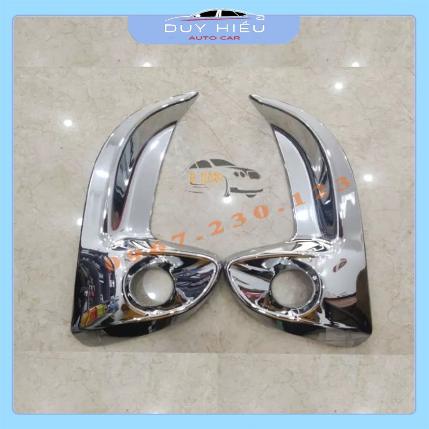 Ốp Viền Gầm Trước Toyota Vios Yaris 2021 Mạ Crom Bộ 2 Chiếc