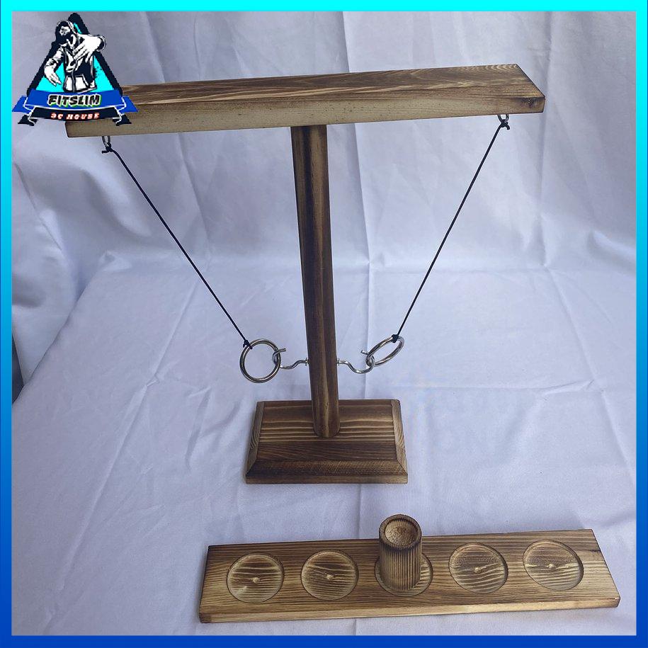 Trò chơi Ring Toss Trò chơi trên bàn cầm tay với Bắn Thang Bắn Trò chơi Hook và Ring [8/2]