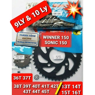 NHÔNG SÊN DĨA 9LY & 10LY SONIC 150/WINNER 150/WINNER X Recto Dĩa 36T 37T 38T 39T 40T 41T 42T 43T 44T 45T/13T 14T 15T 16T