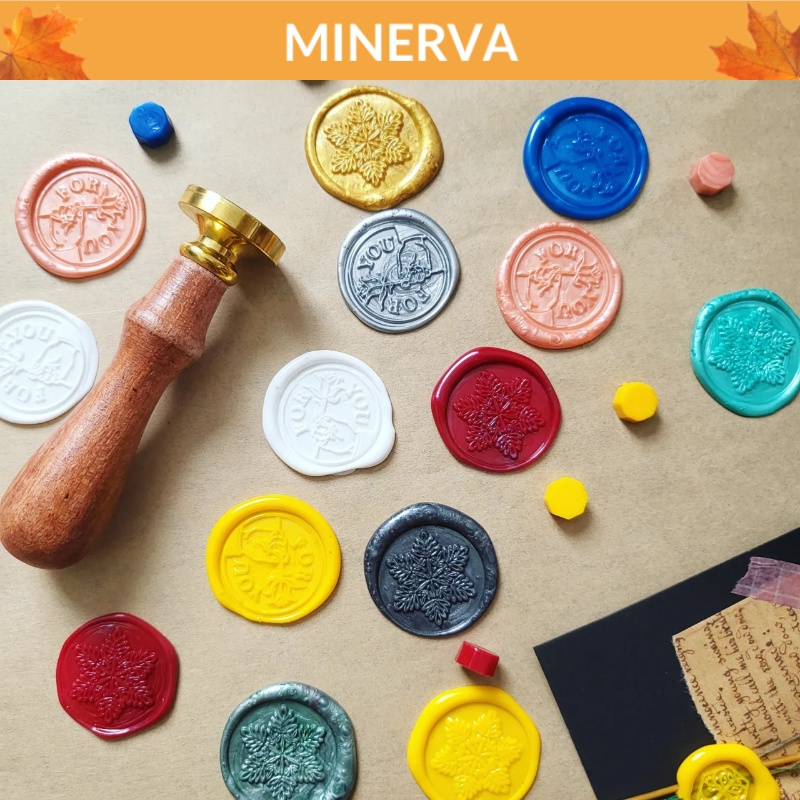 Set 10 Con dấu sáp niêm phong WAX SEAL niêm phong bì thư , quà tặng , thiệp mời