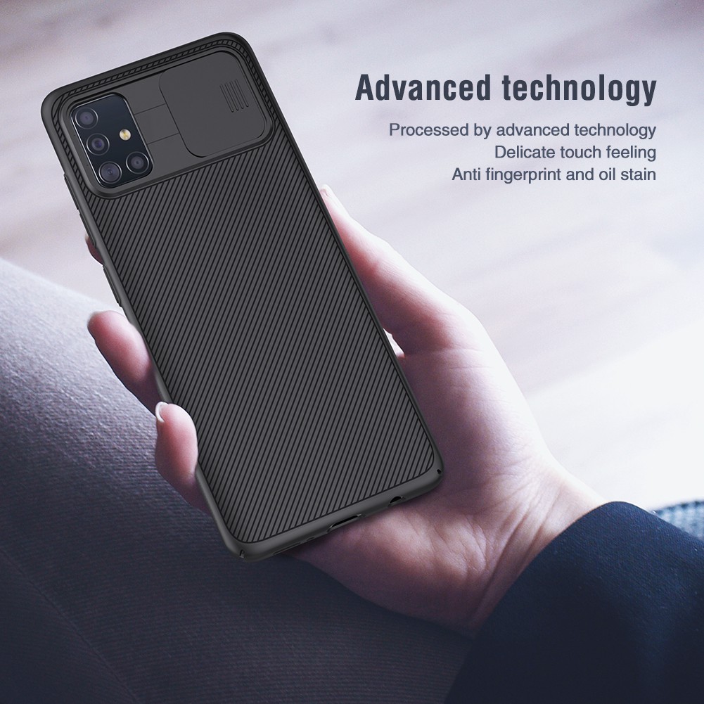Ốp lưng bảo vệ Camera cho Samsung Galaxy M51- Galaxy A52 52s - Galaxy A72 - nhựa cứng vân sần chống bám mồ hôi, bụi bẩn