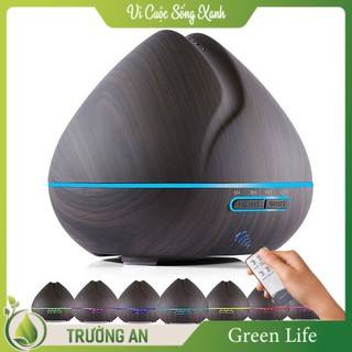 Máy khuếch tán xông tinh dầu phun sương cỡ lớn 550ml búp sen - có điều khiển từ xa