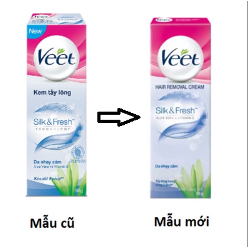 Kem Tẩy Lông Veet Cream Depilatoire 100ml &amp; 200ml