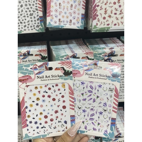 Sticker trang trí hoạ tiết hoa  ( ib shop chọn mẫu)