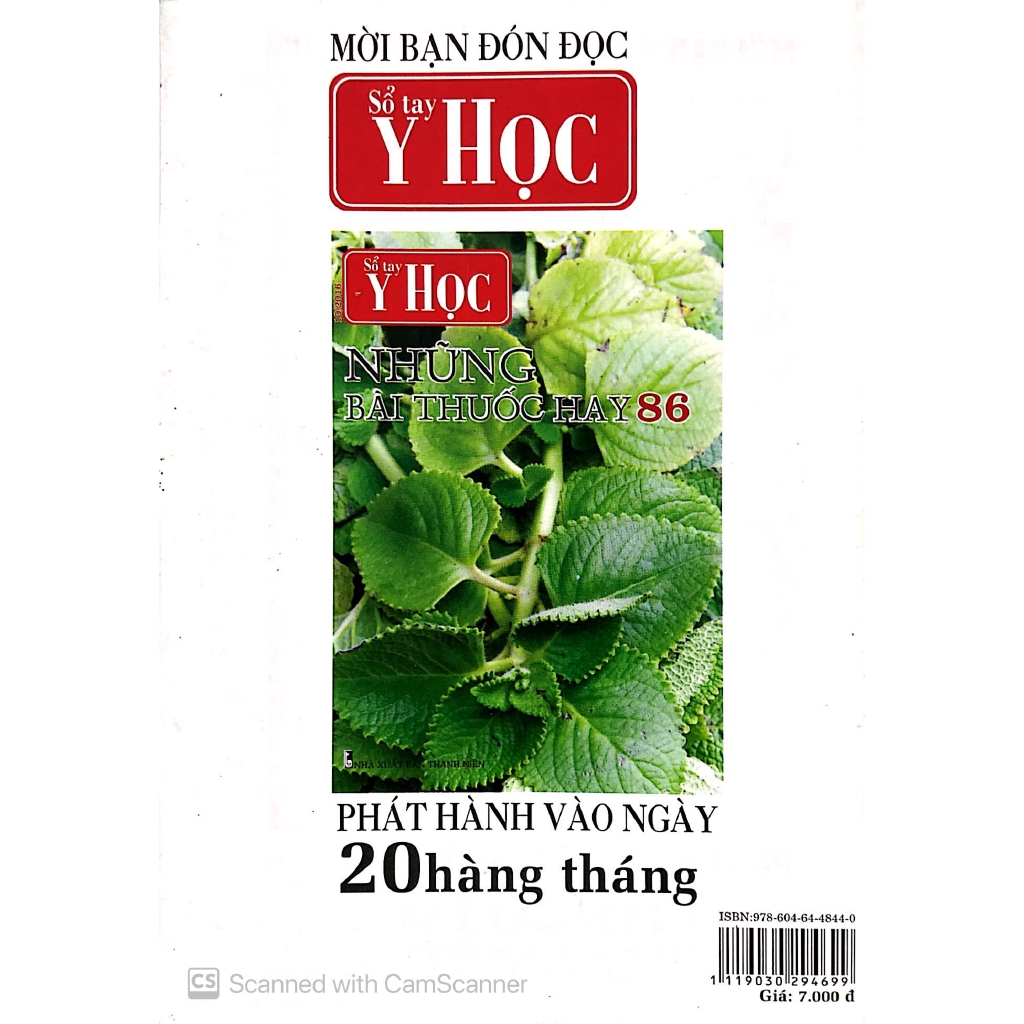 Sách - Sổ Tay Y Học - Những Bài Thuốc Hay 85