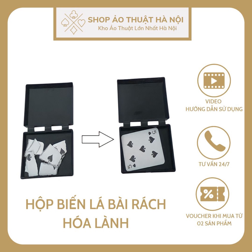 Đồ Chơi Ảo Thuật Hộp Bài Thần Kì Biến Lá Bài Rách Hóa Lành Độc Lạ Giá Rẻ Sáng Tạo Thông Minh Dành Cho Bé