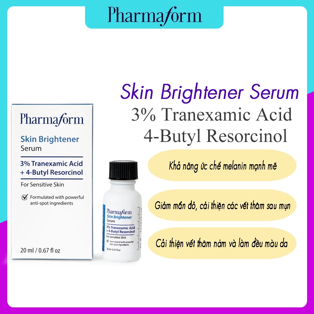 Tinh chất làm sáng da, cải thiện thâm nám PHARMAFORM Skin Brightener Serum 20ml