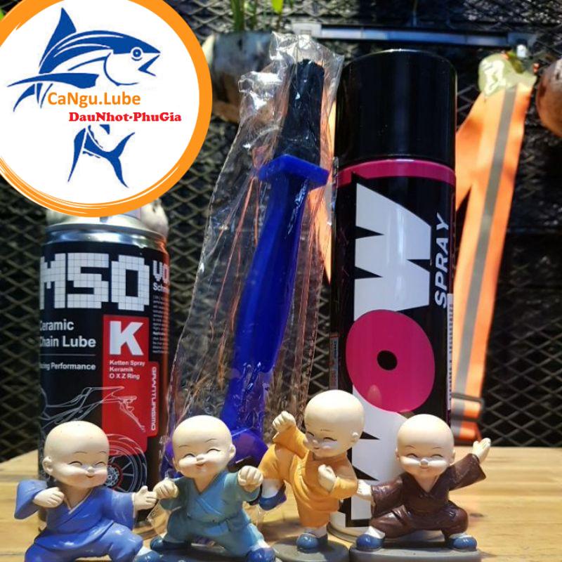 [Miễn Phí Vận Chuyển]Combo xịt dưỡng sên M50, dung dịch vệ sinh sên WOW sạch sên hiệu quả cùng bôi trơn sên xích M50