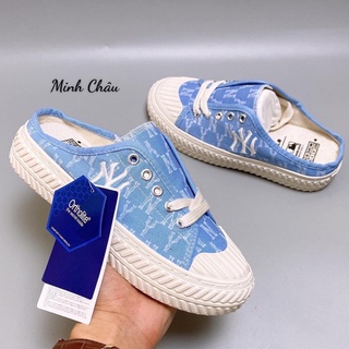 🌺🌺 sục mlb ny xanh nhạt họa tiết màu monogram , sục 𝐌𝐋𝐁 sục đạp gót , sục nữ ny hót nhất 2021