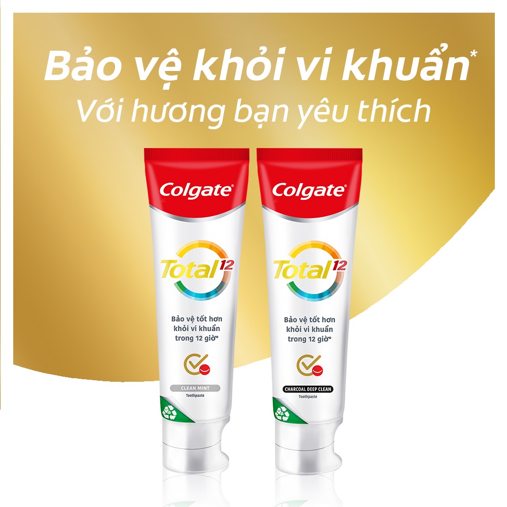 Bộ 3 Kem đánh răng Colgate giảm chảy máu nướu Total bảo vệ toàn diện 170g