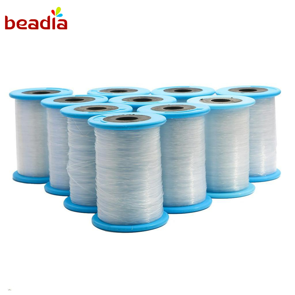 Beadia 1 Cuộn Dây Cước Nylon Trong Suốt Dùng Làm Trang Sức Thủ Công