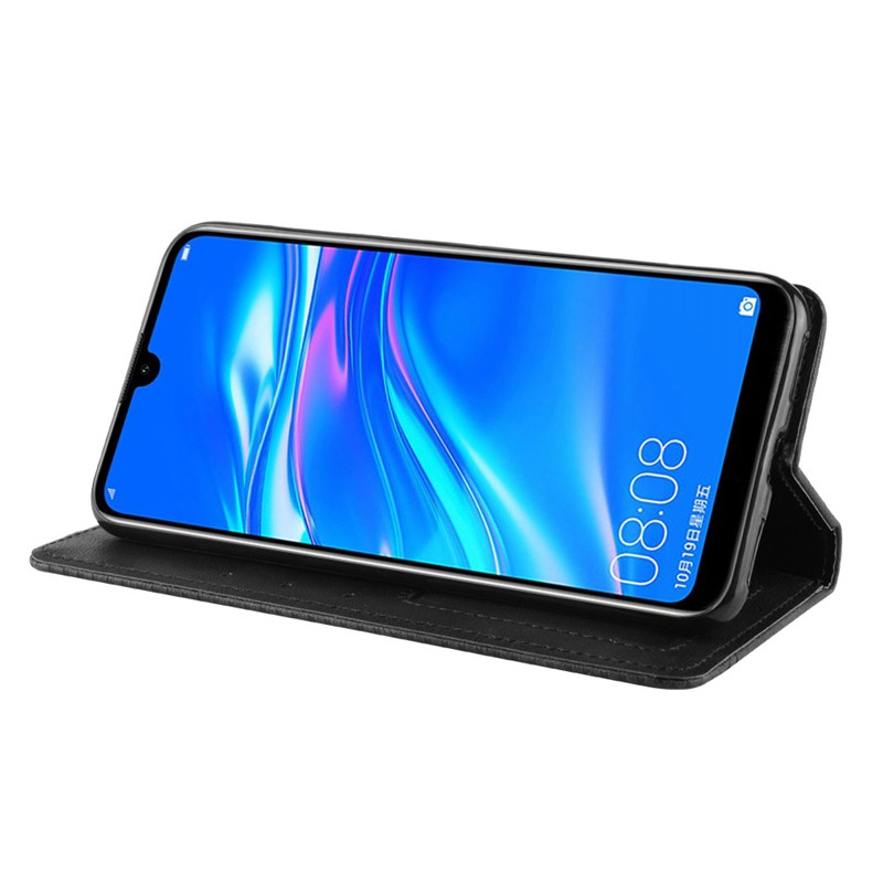 Bao da điện thoại thật kiểu ví gập cho Huawei Y7 Pro 2019
