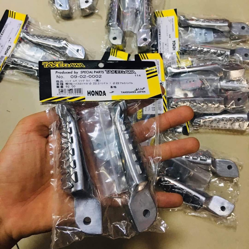 Gác chân Takegawa Wave, Sirius, Ex 150, Vario, Ex 135, Dream, Vision, Future, Ducati nhôm nguyên khối để chân sau xe máy