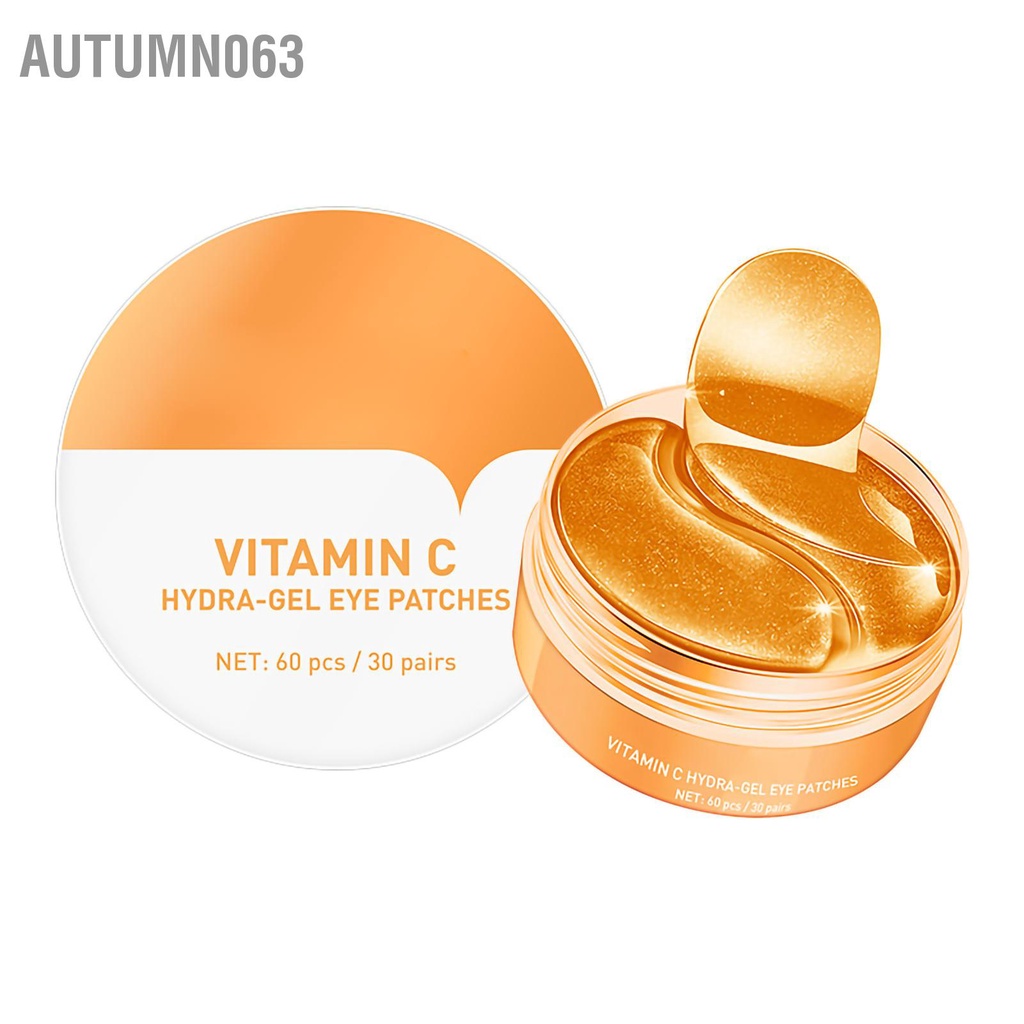 Autumn063 60 cái Mặt nạ miếng dán mắt Dưỡng chất làm săn chắc da Miếng chăm sóc xách tay cho nếp nhăn Quầng thâm