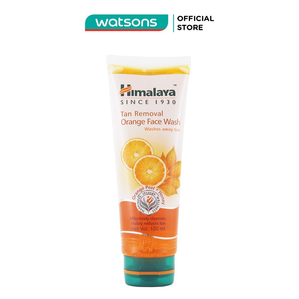 Sữa Rửa Mặt Himalaya Tan Removal Orange Face Wash Loại Bỏ Nấm Và Sạm Da 100ml