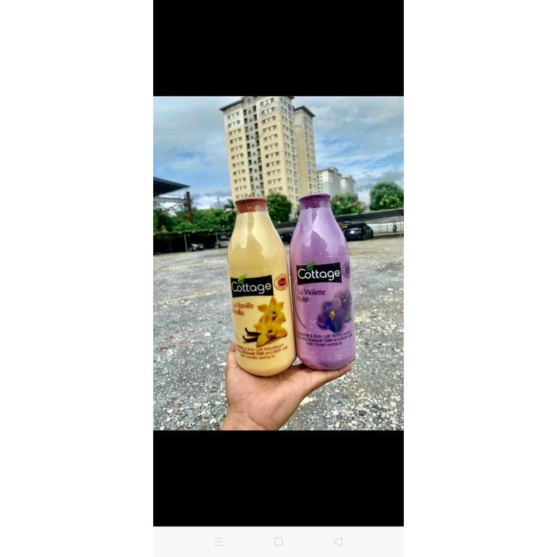 Sữa Tắm Dưỡng Trắng Da Cottage 3 mùi : Violet tím, Vanilla vàng, Caremel nâu - 750ml | BigBuy360 - bigbuy360.vn