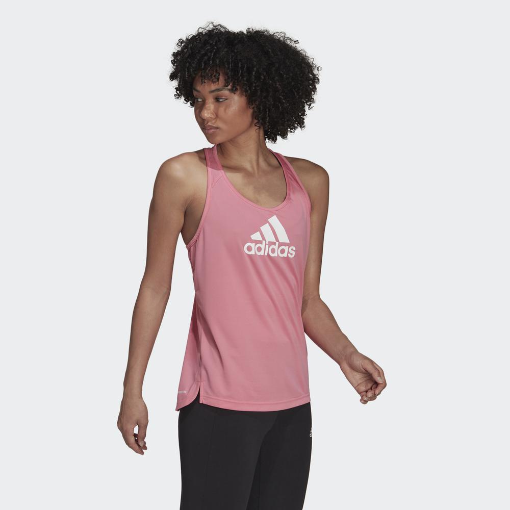 Áo Tank Top adidas TRAINING Nữ AEROREADY Designed to Move Logo Sport Tank Top Màu hồng H28818