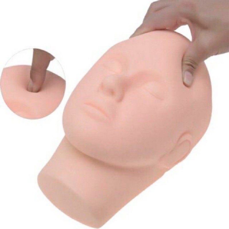 Đầu Manocanh Silicon Mềm, Đầu Canh Tập Nối Mi, Massage Trong Spa