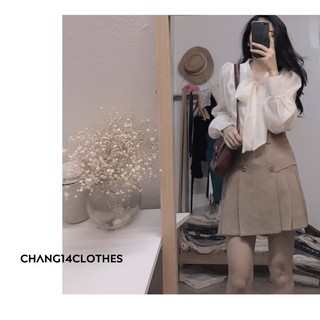 chân váy xếp ly