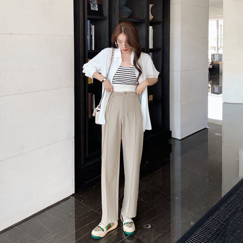 （hàng sẵn giao ngay）Aó Len Ba Lỗ Dệt Kim Sát Nách Kẻ Sọc Thời Trang Quyến Rũ Cho Nữ