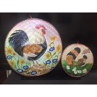 Tranh gà trống phong thuỷ 40cm
